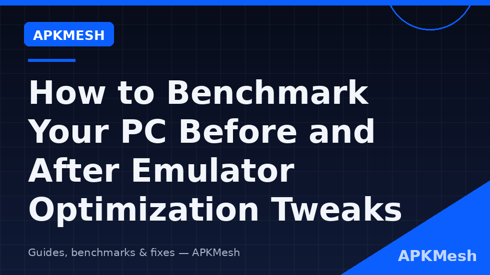 Benchmark PC before after emulator optimization using frametime graphs and 1 percent lows