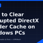 Disk Cleanup option to clear DirectX shader cache on a Windows PC for emulator stutter