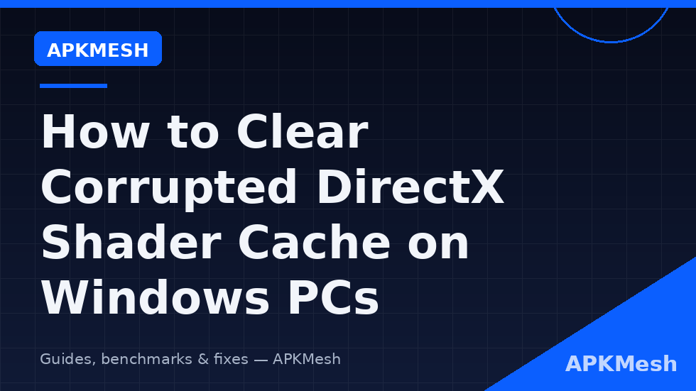 Disk Cleanup option to clear DirectX shader cache on a Windows PC for emulator stutter