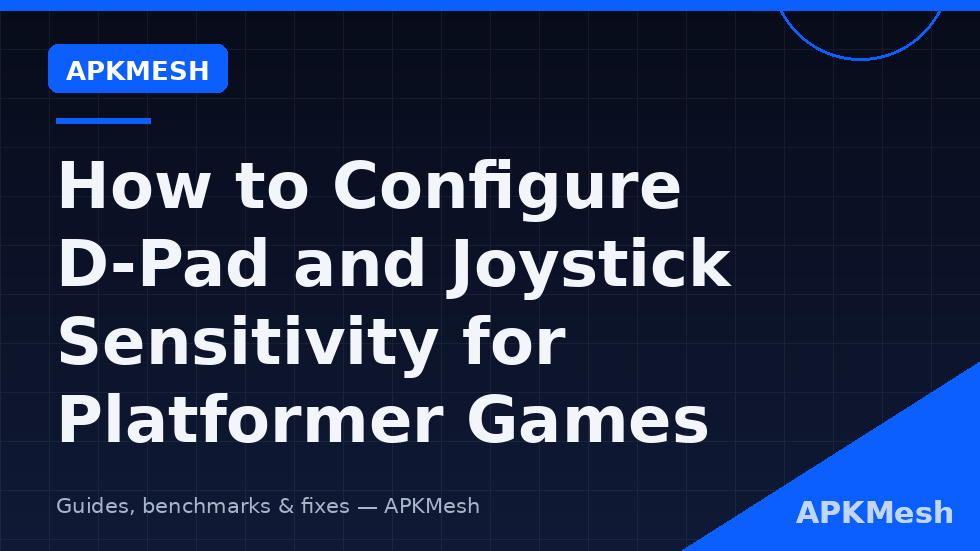 Configure D-pad joystick sensitivity emulator platformer deadzone diagram