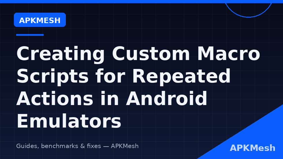 Create custom macro scripts emulator timeline with recorded taps and delays