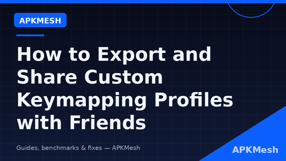 Export share custom keymapping profile emulator scheme file diagram