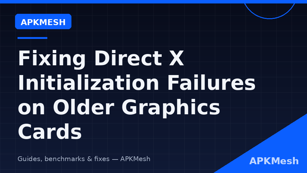 DirectX feature level chart for older graphics cards with recommended emulator renderer per tier