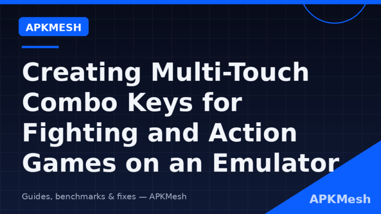 Creating Multi-Touch Combo Keys for Fighting and Action Games on an Emulator