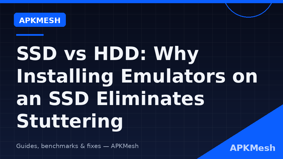 SSD vs HDD android emulator loading speed comparison of seek latency and boot times