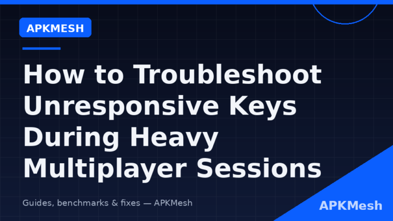 How to Troubleshoot Unresponsive Keys During Heavy Multiplayer Sessions