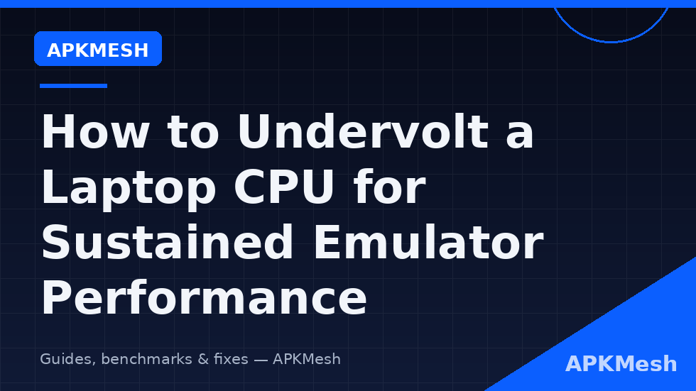 Graph used to undervolt laptop cpu emulator performance showing lower temperatures and stable boost clocks