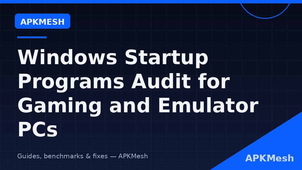 Task Manager list for a windows startup programs audit emulator pc showing startup impact ratings per entry